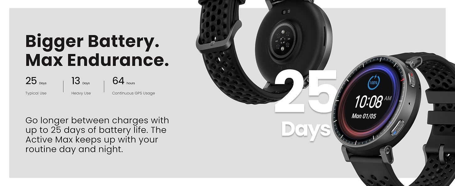 Bigger Battery. Max Endurance