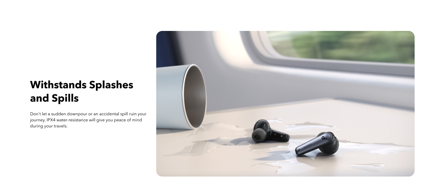 IPX4 Water-Resistant