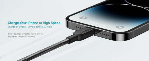 C54D5Da8 Ff11 4A6E 98Da Anker ≪Ul≫ ≪Li≫≪Strong≫Fast Charging: ≪/Strong≫Compatible With Power Delivery Fast Charging To Charge Your Iphone, Ipad, Or Any Other Lightning Device At Its Maximum Possible Speed. Note: Requires A Compatible Power Delivery High-Speed Charger.≪/Li≫ ≪Li≫≪Strong≫High Quality: ≪/Strong≫Guaranteed Quality Materials And Proven Through Internal Testing To Withstand Holding Up To 80 Kg Without Breaking And Lifespan Up To 12000 Times.≪/Li≫ ≪Li≫≪Strong≫Apple Certification: ≪/Strong≫Mfi Certified For Flawless Compatibility With Apple Lightning Devices, Ensuring The Highest Possible Charging Speeds.≪/Li≫ ≪Li≫≪Strong≫Universal Compatibility: ≪/Strong≫This Usb-C To Lightning Cable Compatible With All Lightning Devices Phone Tablet.≪/Li≫ ≪/Ul≫ ≪Div Class=&Quot;Flex-Img-Box&Quot;≫ ≪Div Class=&Quot;Img-Boxlist&Quot;≫ &Nbsp; ≪/Div≫ ≪/Div≫ Anker 322 Usb-C To Lightning Cable Anker 322 Usb-C To Lightning Cable Black (6Ft Braided) 1.8M - A81B6H11