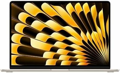 Apple 2025 MacBook Air 15-inch Laptop with M4 chip: Built for Apple Intelligence, 15.3-inch Liquid Retina Display, 16GB Unified Memory, 256GB SSD Storage, 12MP Center Stage Camera, Touch ID; Starlight