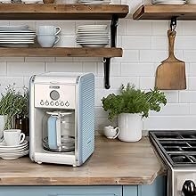 a coffee maker on a kitchen counter.
