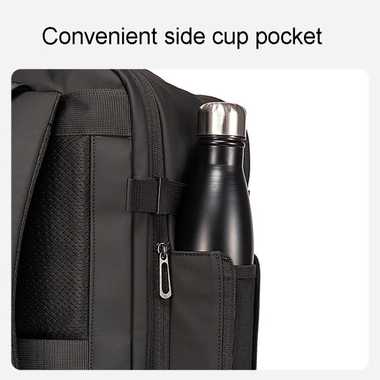 BANGE BG-1909 Small Mens Outdoor Double-Shoulder Backpack Waterproof Traveling Computer Bag(Black) - B6