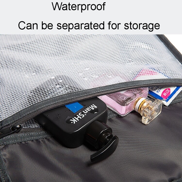 BANGE BG-1909 Small Mens Outdoor Double-Shoulder Backpack Waterproof Traveling Computer Bag(Black) - B7