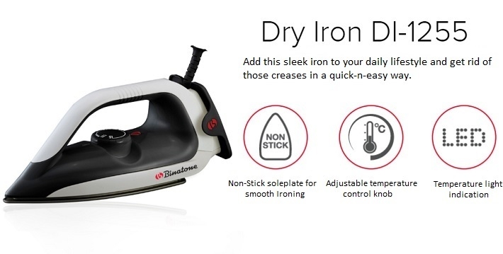 Binatone Dry Iron DI-1255 on Jumia at the best price
