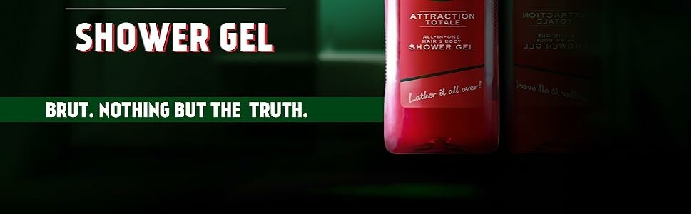 Buy Brut Attraction ALL-IN-ONE Shower gel for Hair & Body - Body Wash for Men- Authentic Fragrance - 500ml online at low price in India