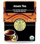 Buddha Teas Organic Assam Tea - OU Kosher, USDA Organic, CCOF Organic, 18 Bleach-Free Tea Bags