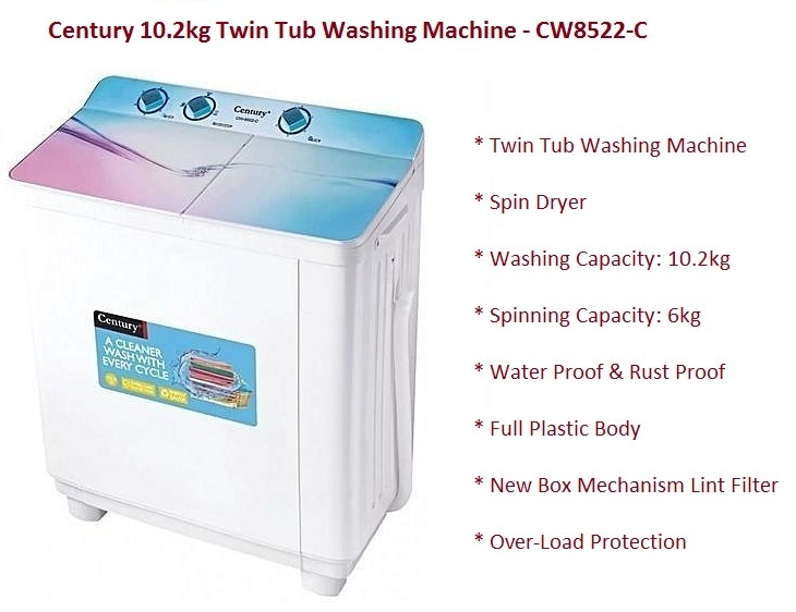 Century CW8522-C on Jumia affordable twin tub