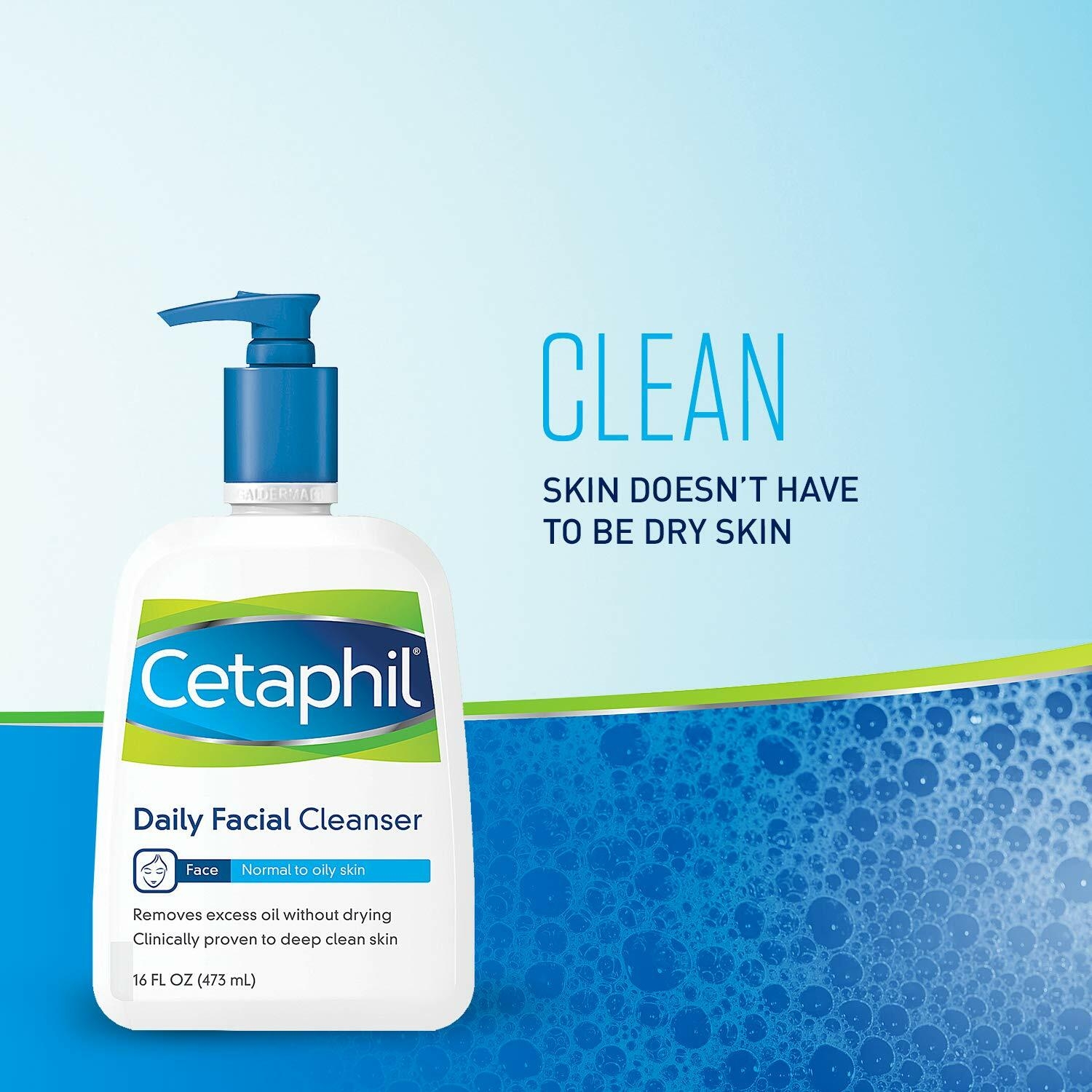 Buy Cetaphil Daily Facial Cleanser for Normal to Oily Skin, 8 Ounce - OBS