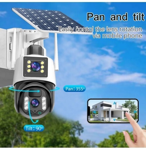 Buy V380PRO 6MP Solar PTZ 4G Dual Lens Camera-White- Computer Village Mart Ikeja Lagos Nigeria-08060498353, 08063456676, 08105413032
