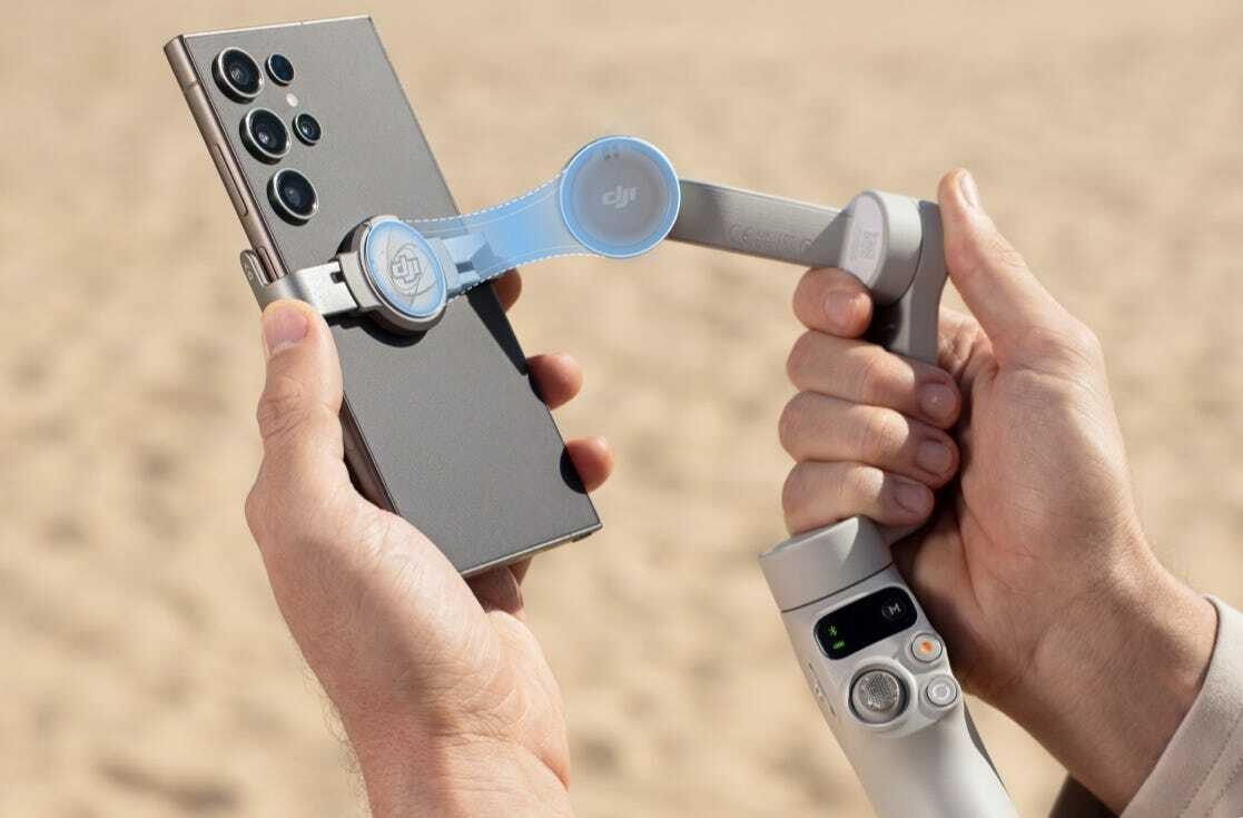 DJI Osmo Mobile 7 new magnetic clamp for Android phones