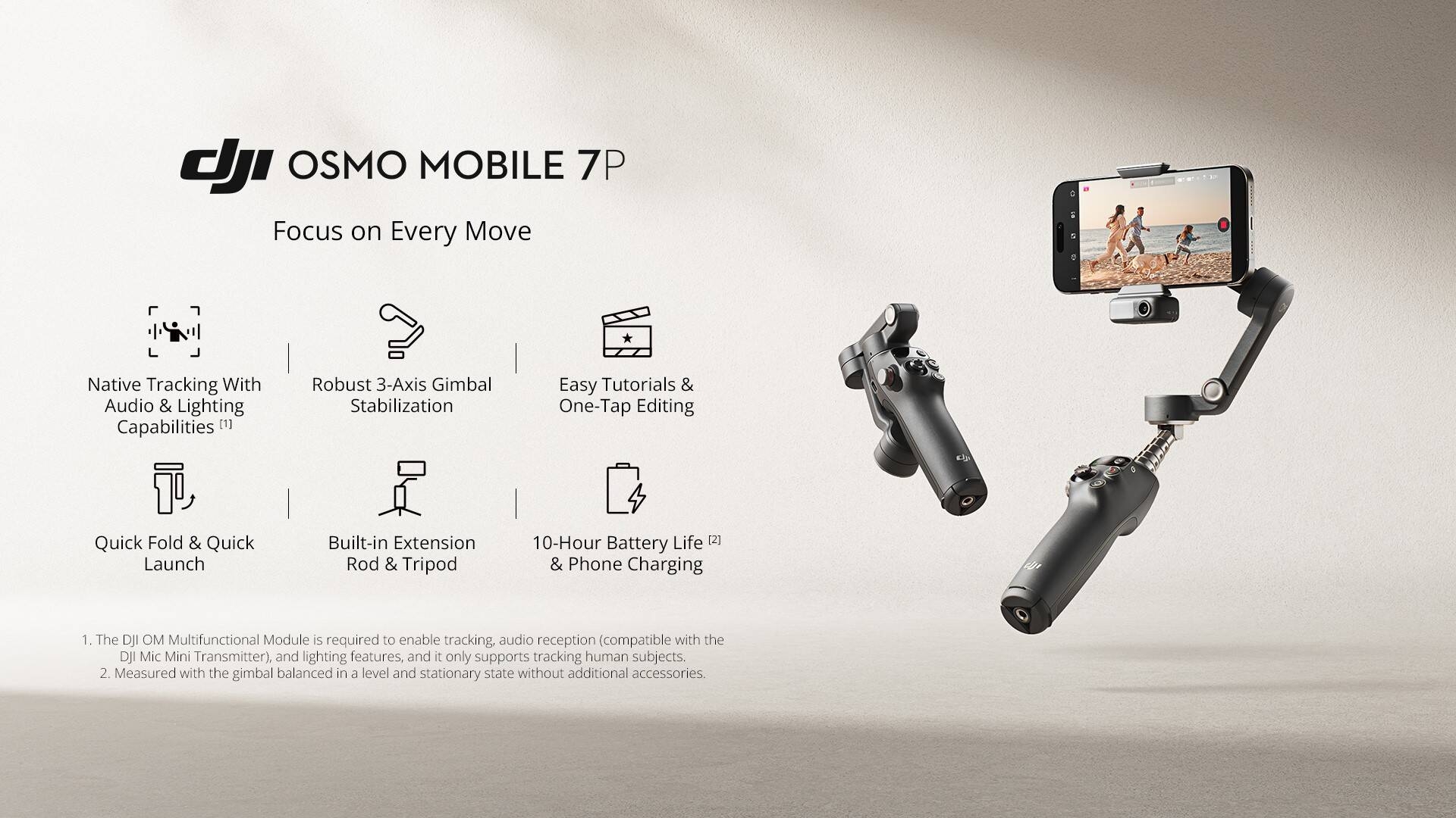 DJI Osmo Mobile 7P Smartphone Gimbal Stabilizer