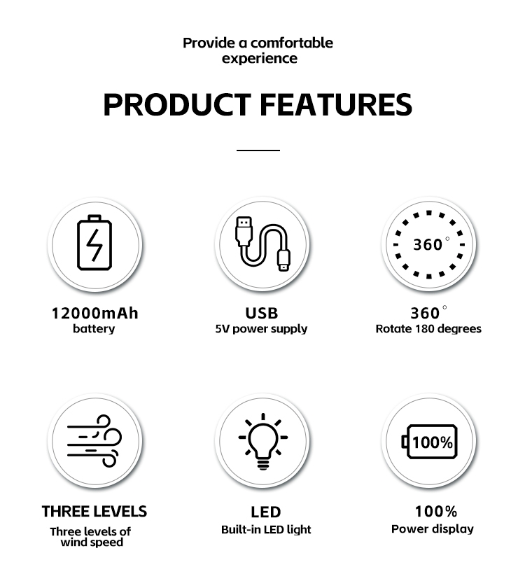 DP-7643 5.5 Inch Rechargeable Table Fan with Remote Control 2