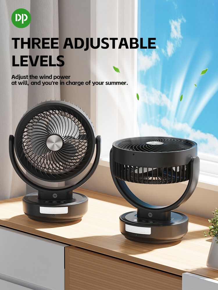 DP-7643 5.5 Inch Rechargeable Table Fan with Remote Control 1