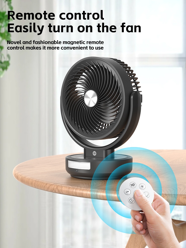 DP-7643 5.5 Inch Rechargeable Table Fan with Remote Control 6