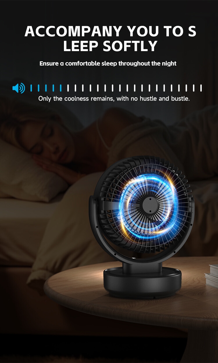 DP-7643 5.5 Inch Rechargeable Table Fan with Remote Control 7