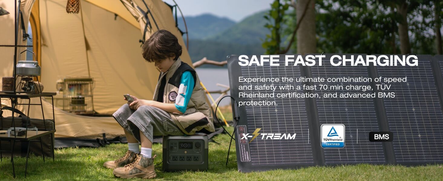 portable power station solar generator LiFePO4 Battery Backup outdoor generator