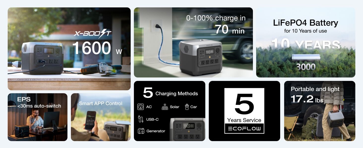 portable power station solar generator LiFePO4 Battery Backup