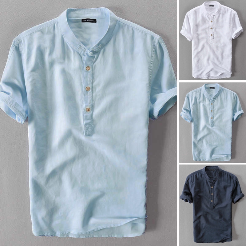 Fashion Summer Short Sleeve Linen Vintage Shirts | Jumia Nigeria