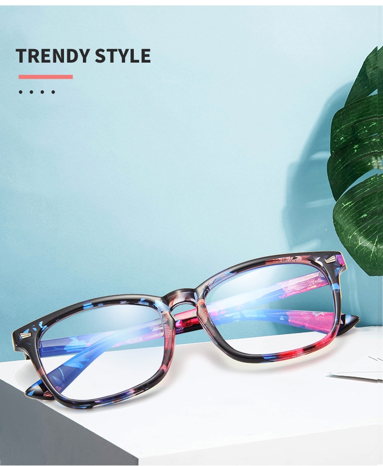 Fashion Antiblue Ray Eyewear Frames Computer Glasses For Women Men