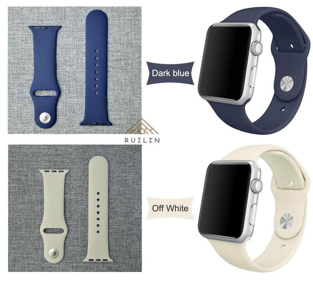 Fashion 38mm IPhone Watch Band Series 1 Series 2 Series 3 Silicone