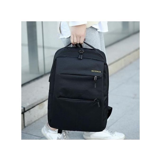 product_image_name-Generic-3 In 1 Multi Functional Backpack With USB Slot - Black-3