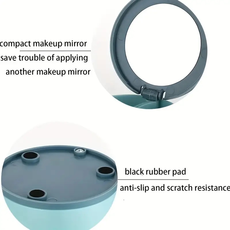 1pc jewelry display tray storage box multilayer rotating plastic stand earrings ring box cosmetics beauty container details 5