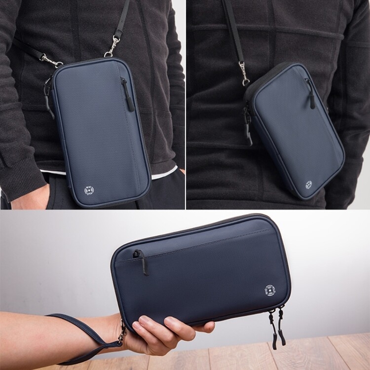 旅行手提证件包 RFID防水多卡位挂脖护照包（黑色） - B8