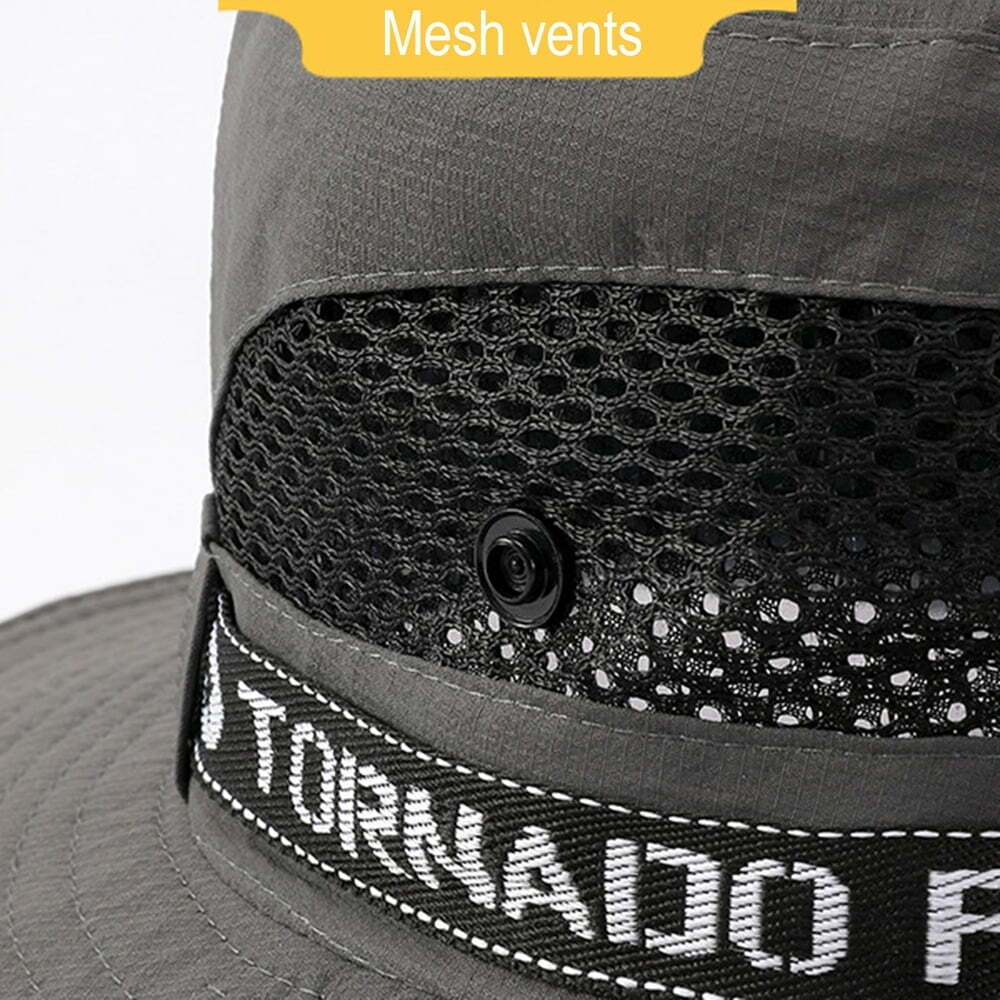 Xmarks Waterproof Bucket Hat for Women Men Outdoor Quick Dry Sun Hat Lightweight Fisherman Cap Black