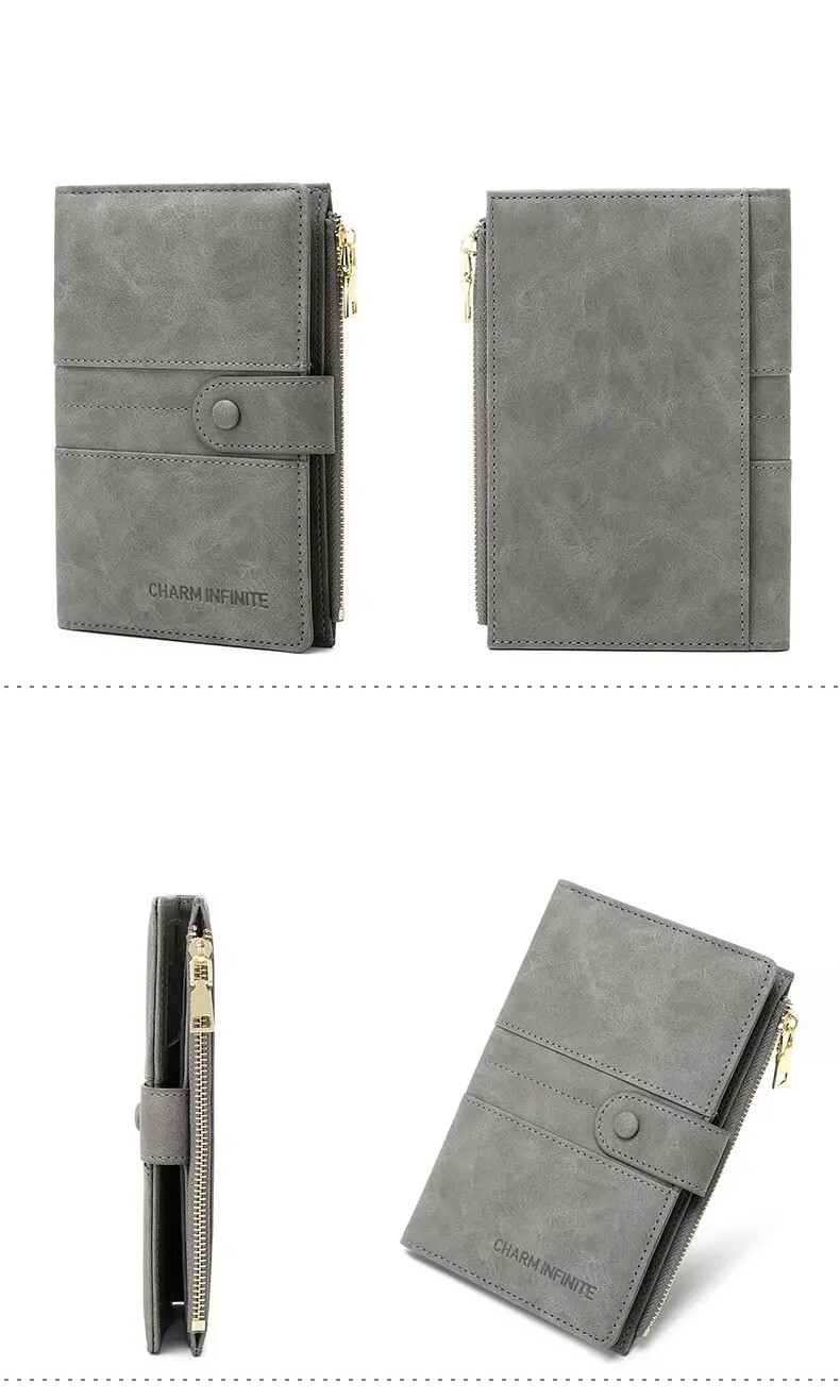 new id bag anti theft rfid passport clip zipper buckle certificate holder multi functional travel passport bag ticket holder details 6