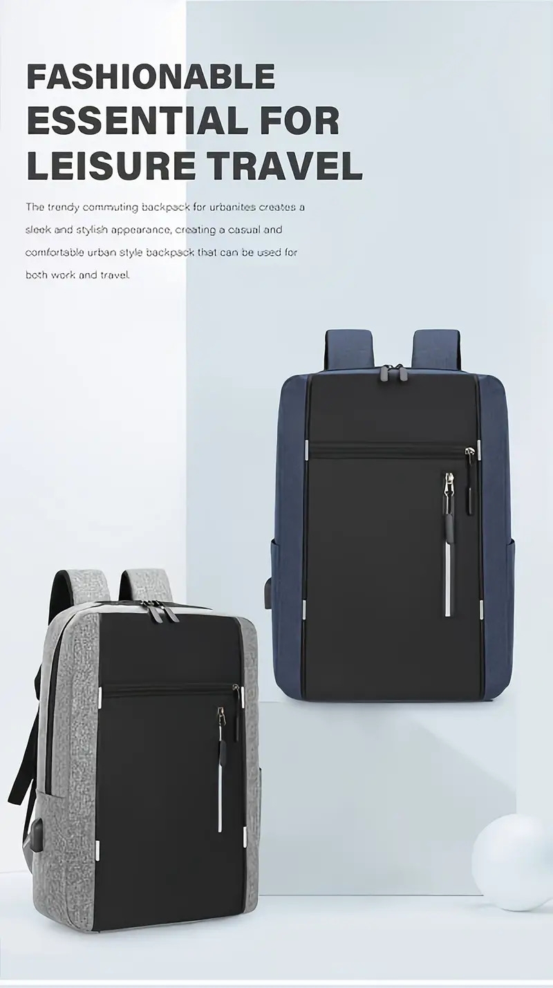 multifunctional computer bag fashionable backpack daily   business three piece set large capacity storage bag book tablet organizer convenient travel details 1