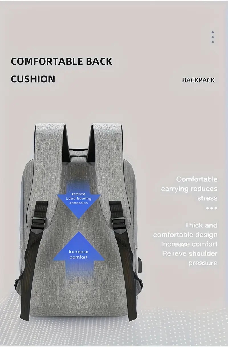 multifunctional computer bag fashionable backpack daily   business three piece set large capacity storage bag book tablet organizer convenient travel details 2