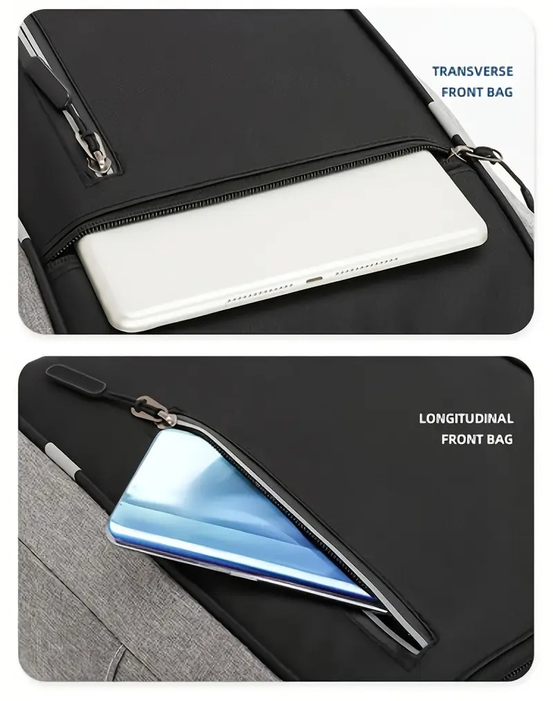 multifunctional computer bag fashionable backpack daily   business three piece set large capacity storage bag book tablet organizer convenient travel details 5