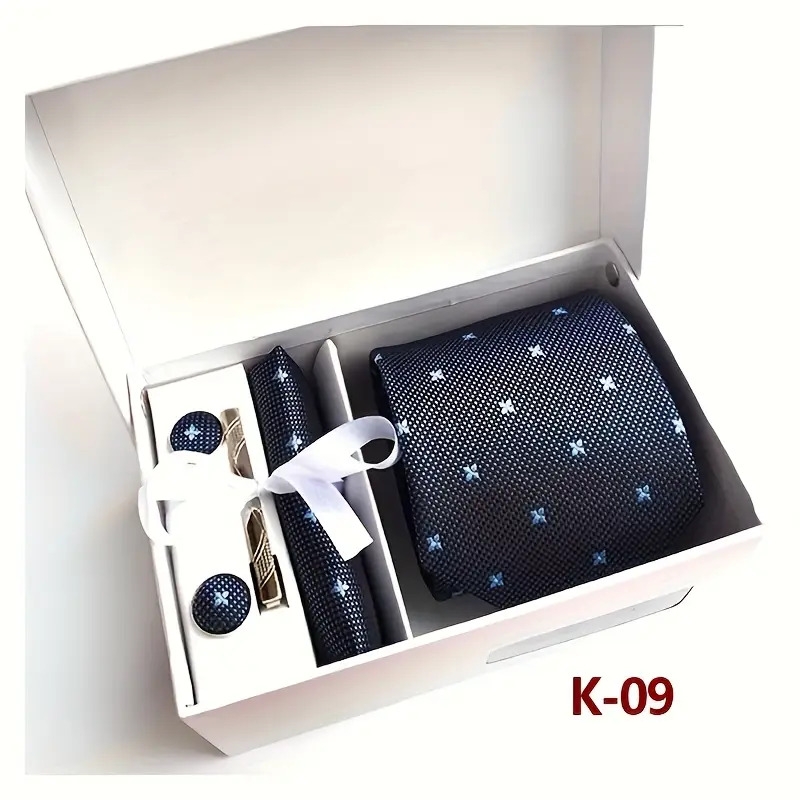 elegant 6pcs mens tie set with paisley   polyester woven perfect gift box included details 3