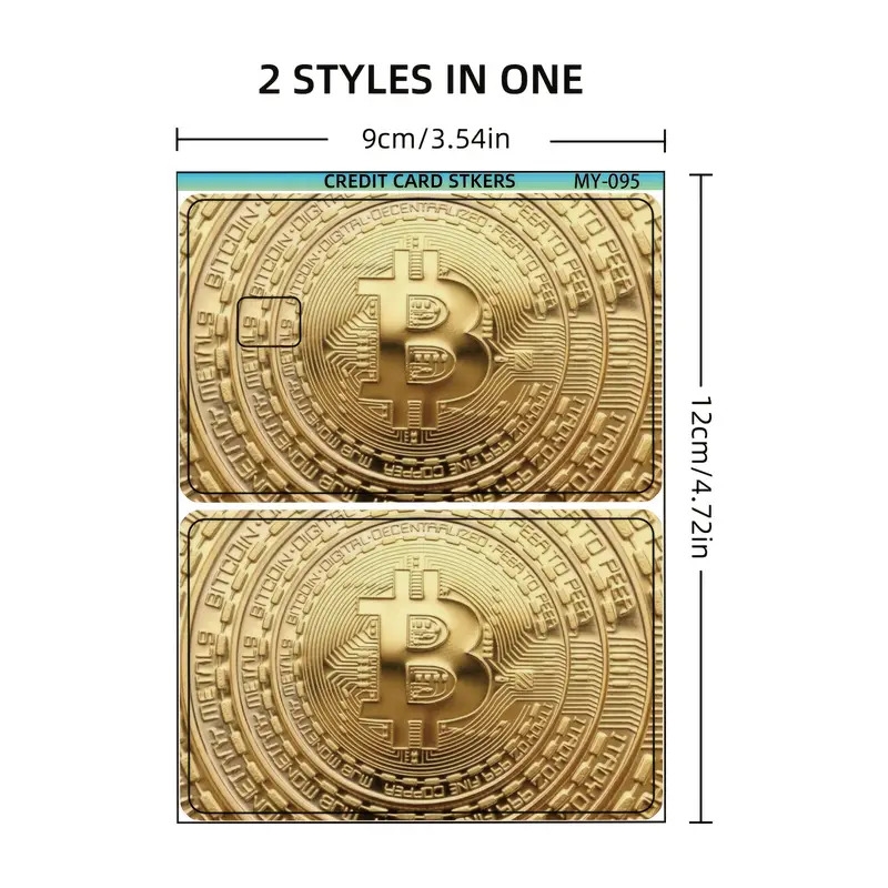 1 set of   stylish and gorgeous golden   card stickers self   pvc credit card stickers suitable for credit cards debit cards cartoon cards and key cards bank card protection and personalization with anti scratch and anti slip anti fingerprint features details 5