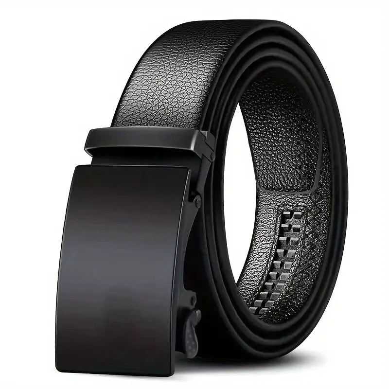 belt automatic buckle slider mens belt fashion casual belt ideal choice for gifts details 1