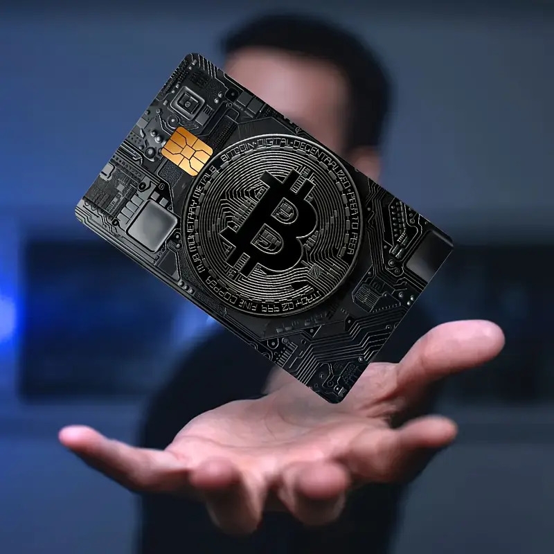 2pcs   circuit board sticker skins for credit debit cards durable pvc material secure chip area ideal for banking payment and access cards accessory cards modern accessory secure chip area Product details 3