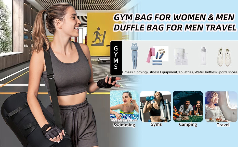 Carry On Overnight/Weekender Bag, Dance Bag for Girls-Small Travel Bag for Workout