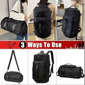weekender bag providing main compartment for your gym accessories, workout gear, clothes,