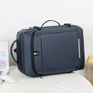 Travel laptop backpack USB charging port Men's business laptop backpack  PU laptop backpack