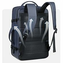 Travel laptop backpack USB charging port Men's business laptop backpack  PU laptop backpack