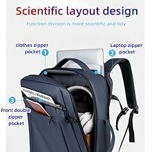 Travel laptop backpack USB charging port Men's business laptop backpack  PU laptop backpack