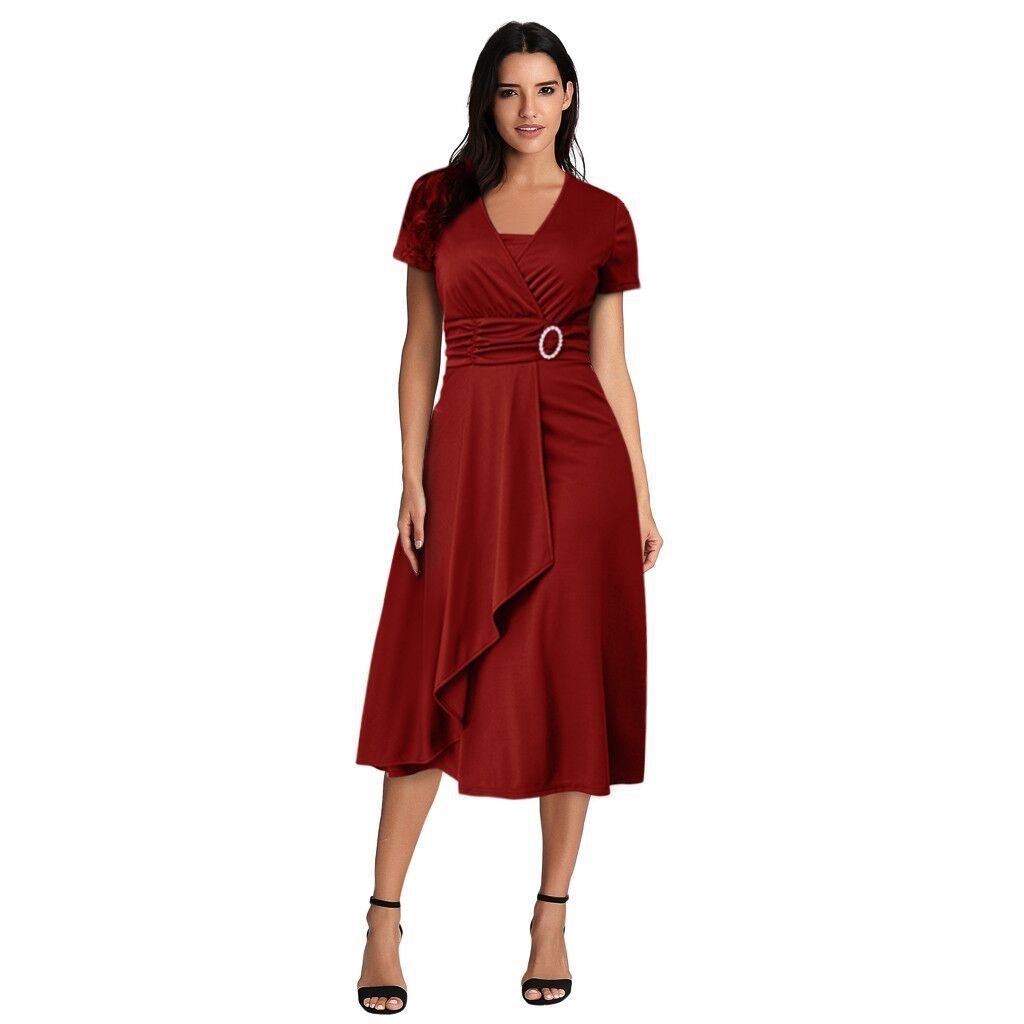 Fashion Women's Midi Dress Party Dresses-Red | Jumia Nigeria