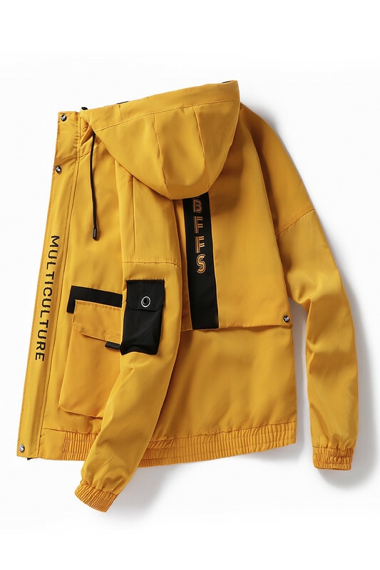 Fashion Men Jacket Coat Lightweight Jacket With Hood Yellow | Jumia Nigeria