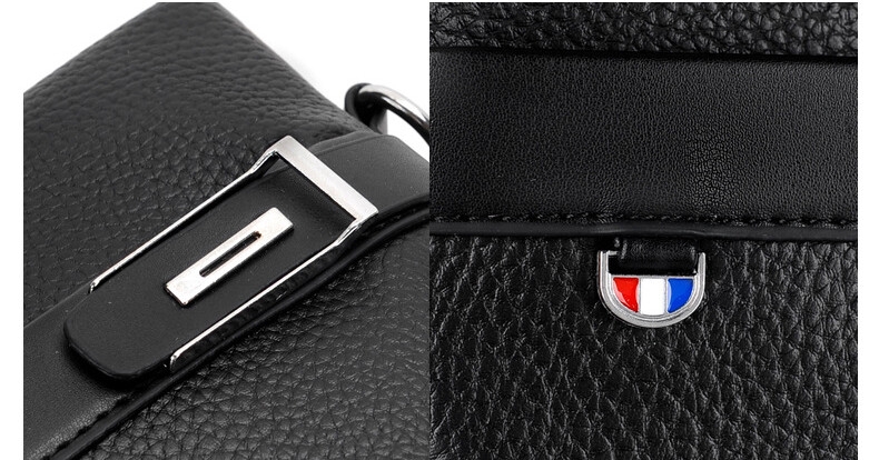 Factory Wholesale PU Leather Adjustable Strap Men Briefcase Hot sale vintage Western European men laptop briefcase