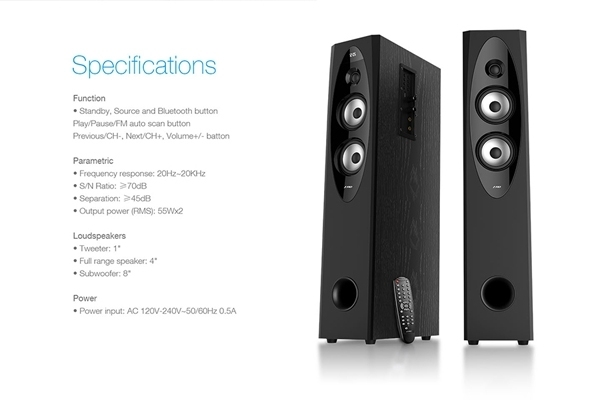 t60x tower speaker