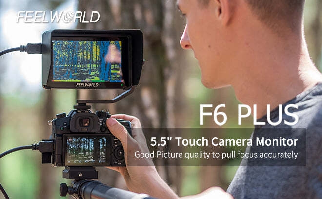FEELWORLD F6 Plus 5.5 inch Touch Screen DSLR Camera Field Monitor