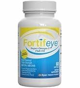 Fortifeye Vitamins Super Omega-3 Fish Oil | Lemon Flavor | Natural Triglyceride, 900 EPA / 600 DH...