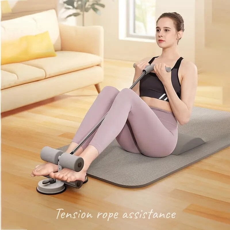 easy glide sit up aid with dual suction cups home fitness abdominal muscle trainer non seasons details 2