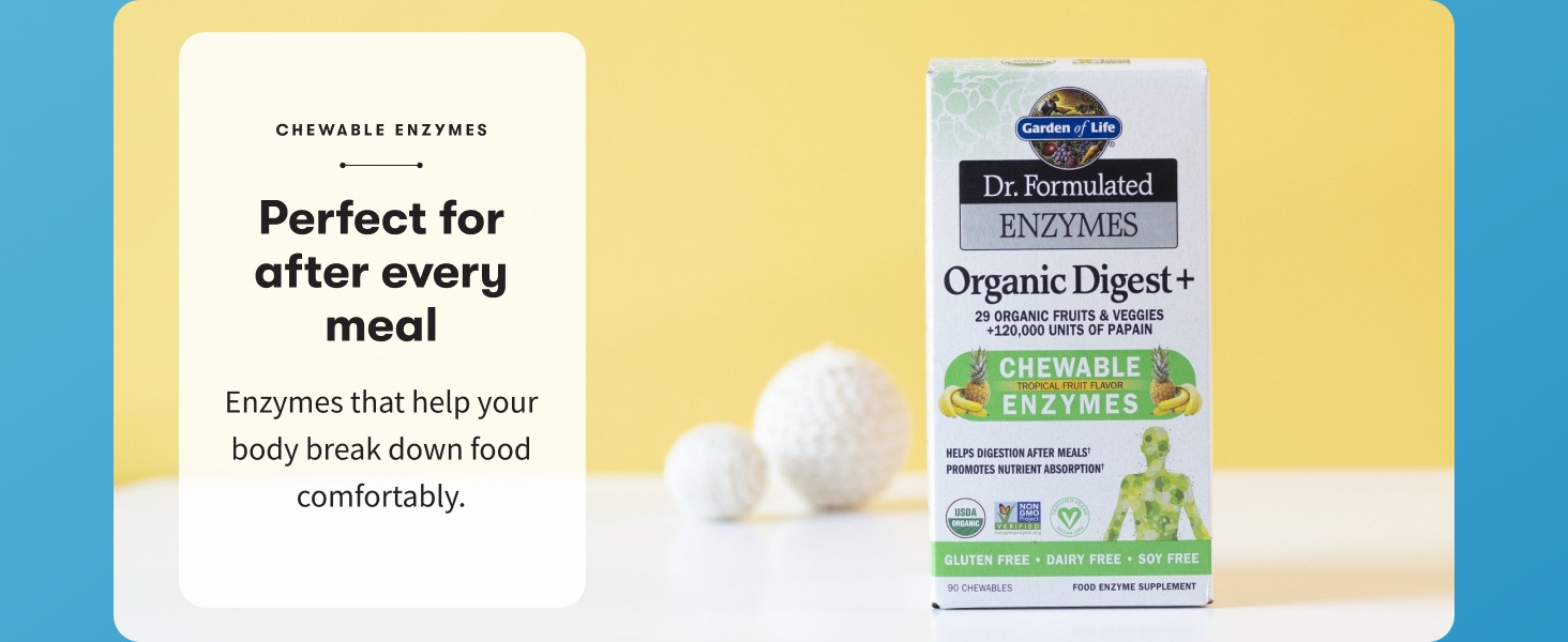 Chewable Enzymes: Perfect for after every meal