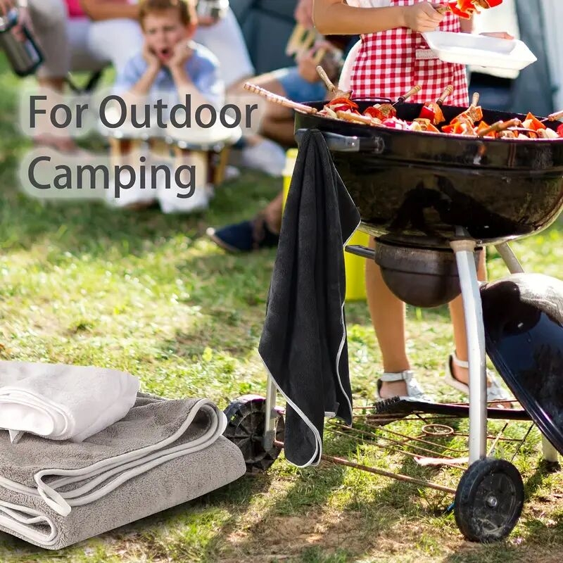 8件超柔软珊瑚浴巾套装，2条27x55英寸浴巾，2条13.7x30英寸浴巾，4块13.7x13.7英寸方巾，快干吸水轻便，户外健身露营多用途毛巾组合 商品详情 0